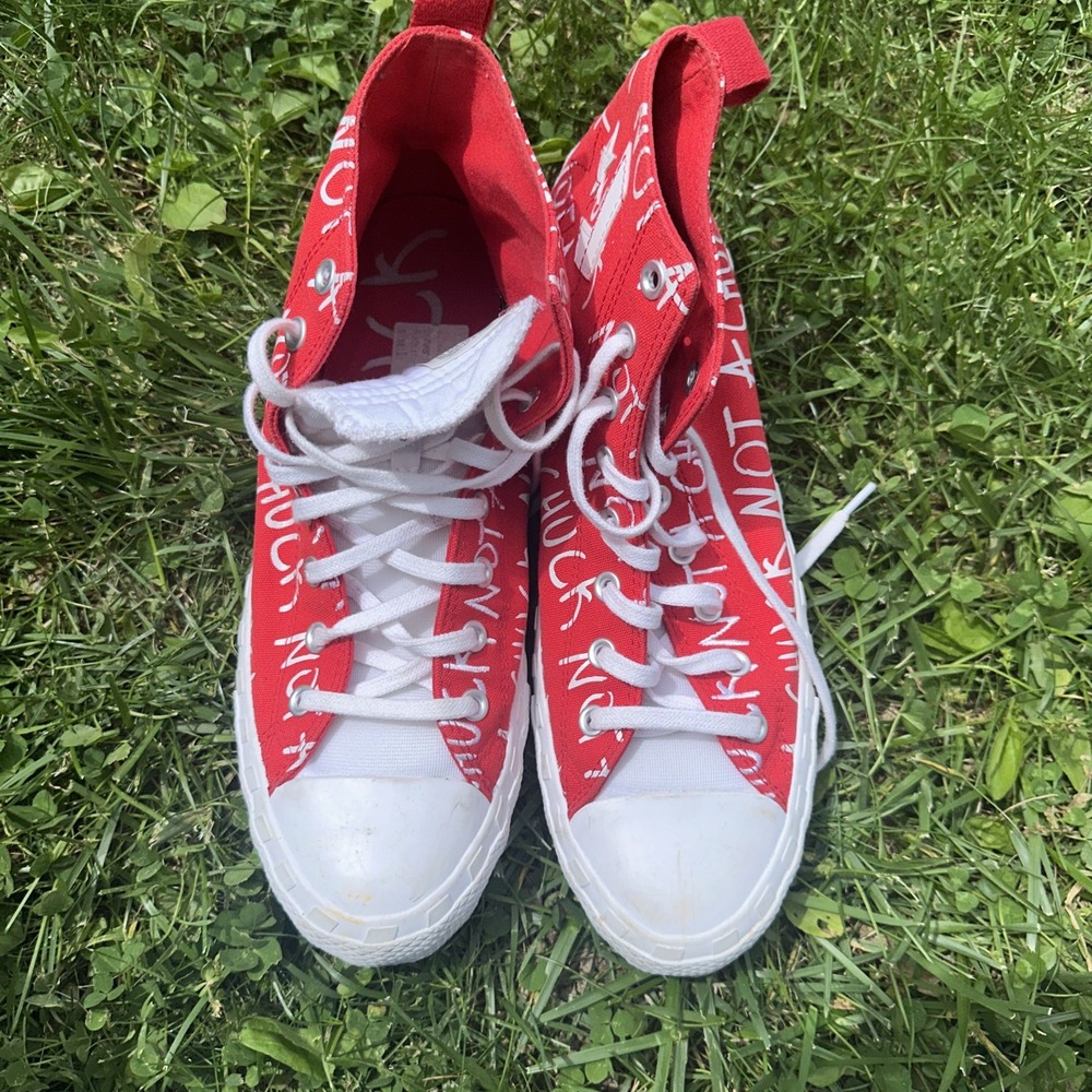 Converse Chuck Taylor 70 UNT1TL3D "Not A Chuck" Men's Sz 12 Wm's 14 Red High Top